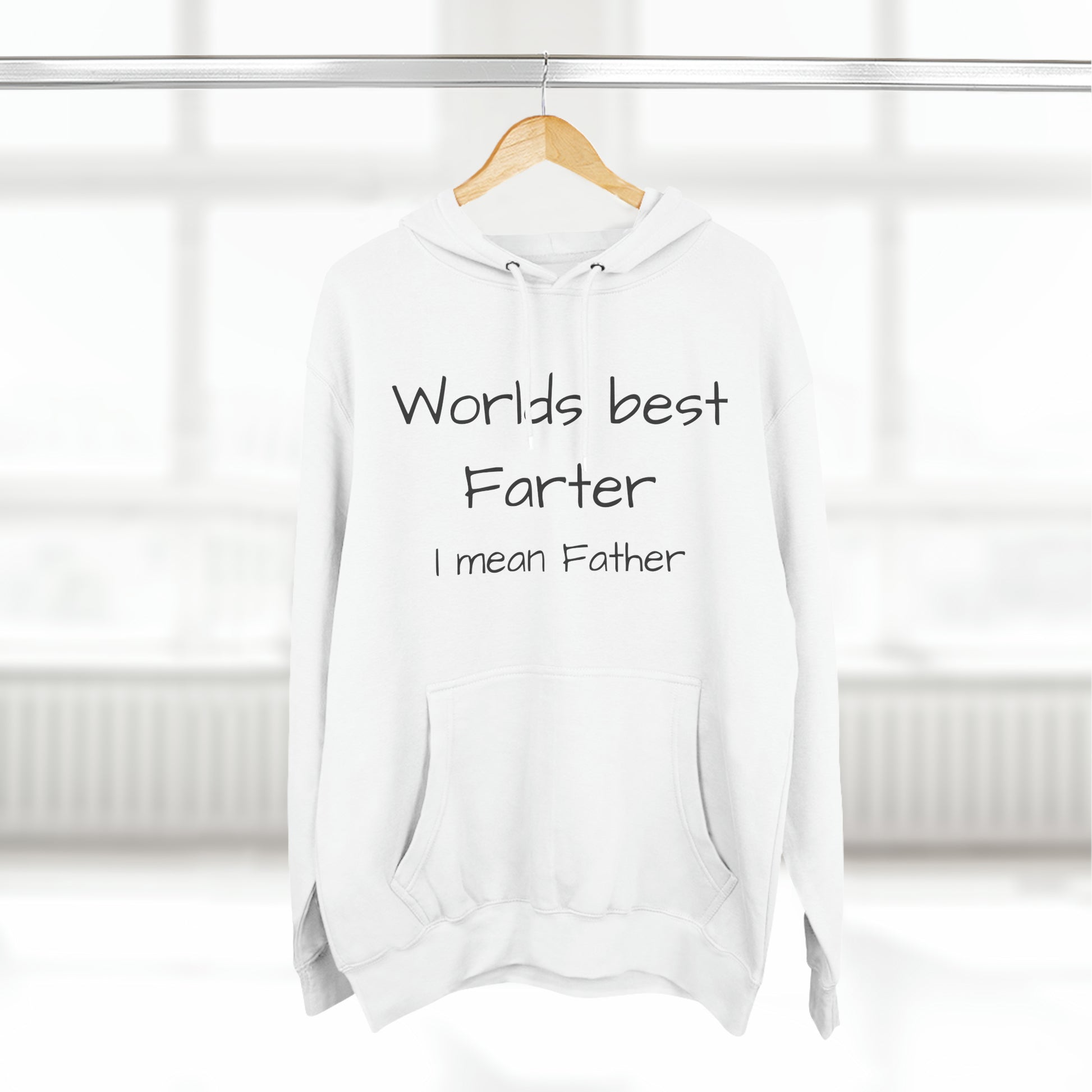 Worlds best farter Three-Panel Fleece Unisex Elite Hoodie - KNACK