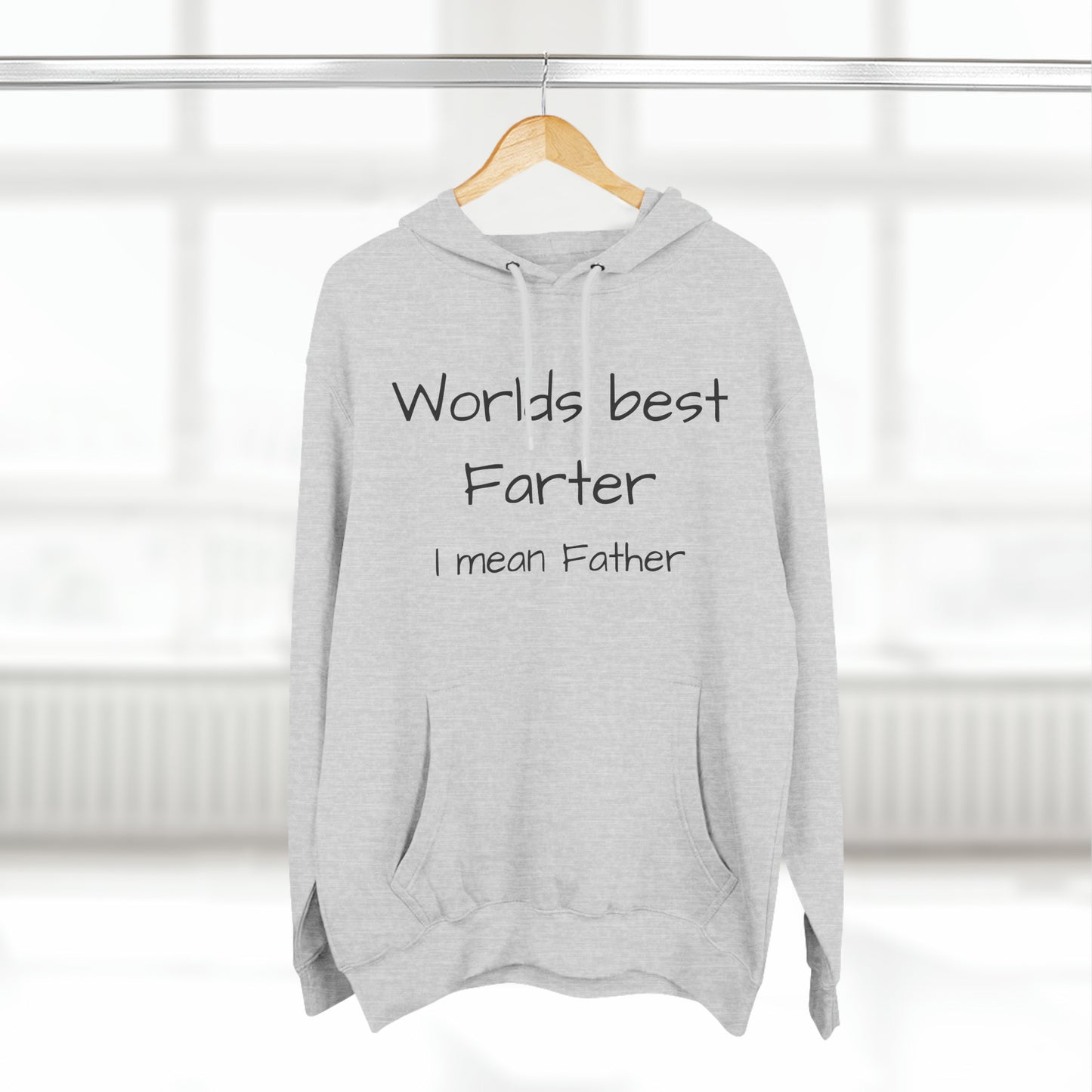 Worlds best farter Three-Panel Fleece Unisex Elite Hoodie - KNACK