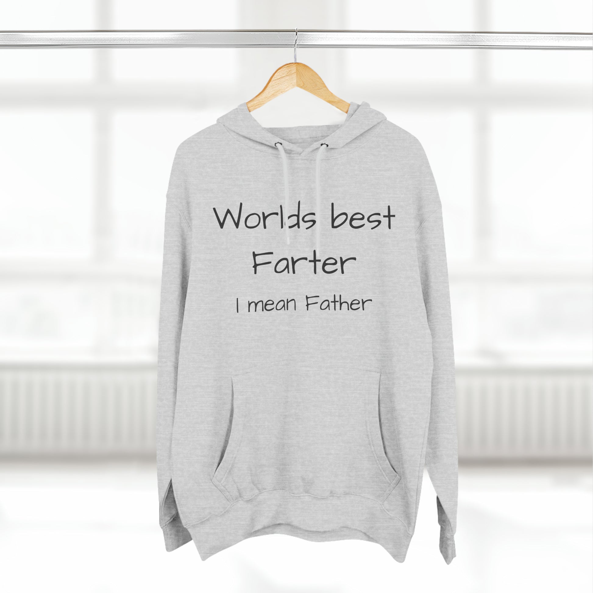 Worlds best farter Three-Panel Fleece Unisex Elite Hoodie - KNACK