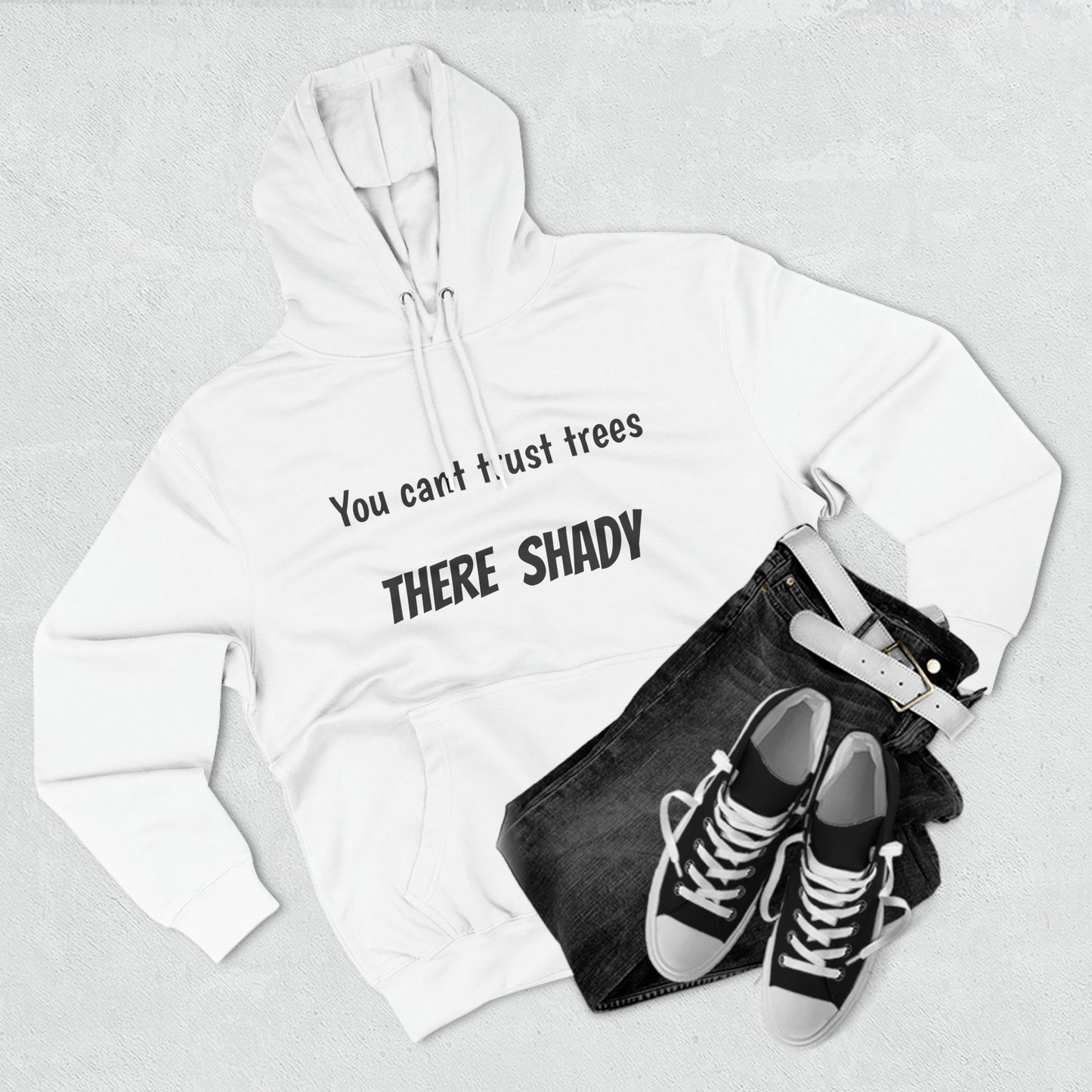 You cant trust trees there shady Fleece Unisex Elite Hoodie - KNACK