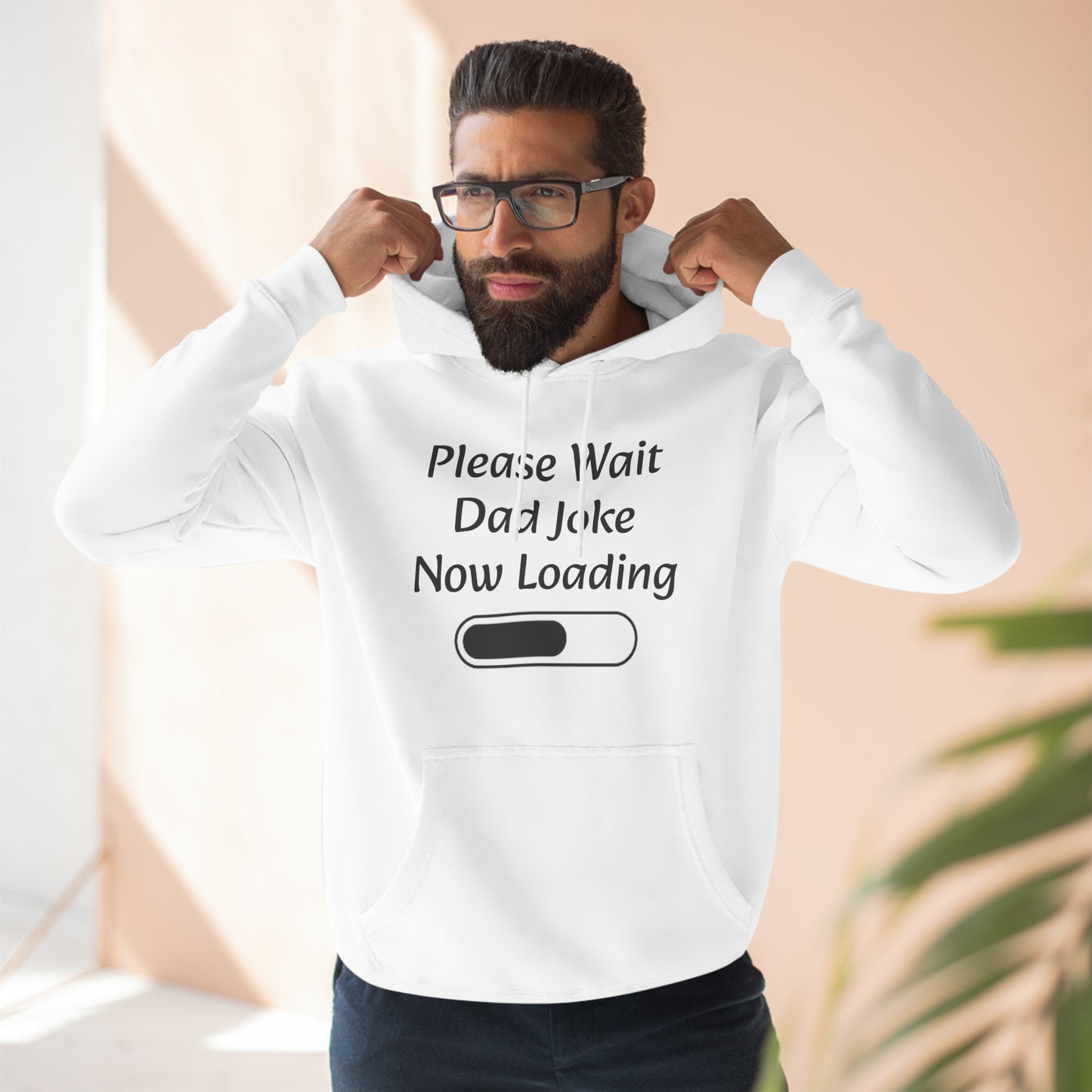 Please wait dad joke now loading Fleece Unisex Elite Hoodie - KNACK