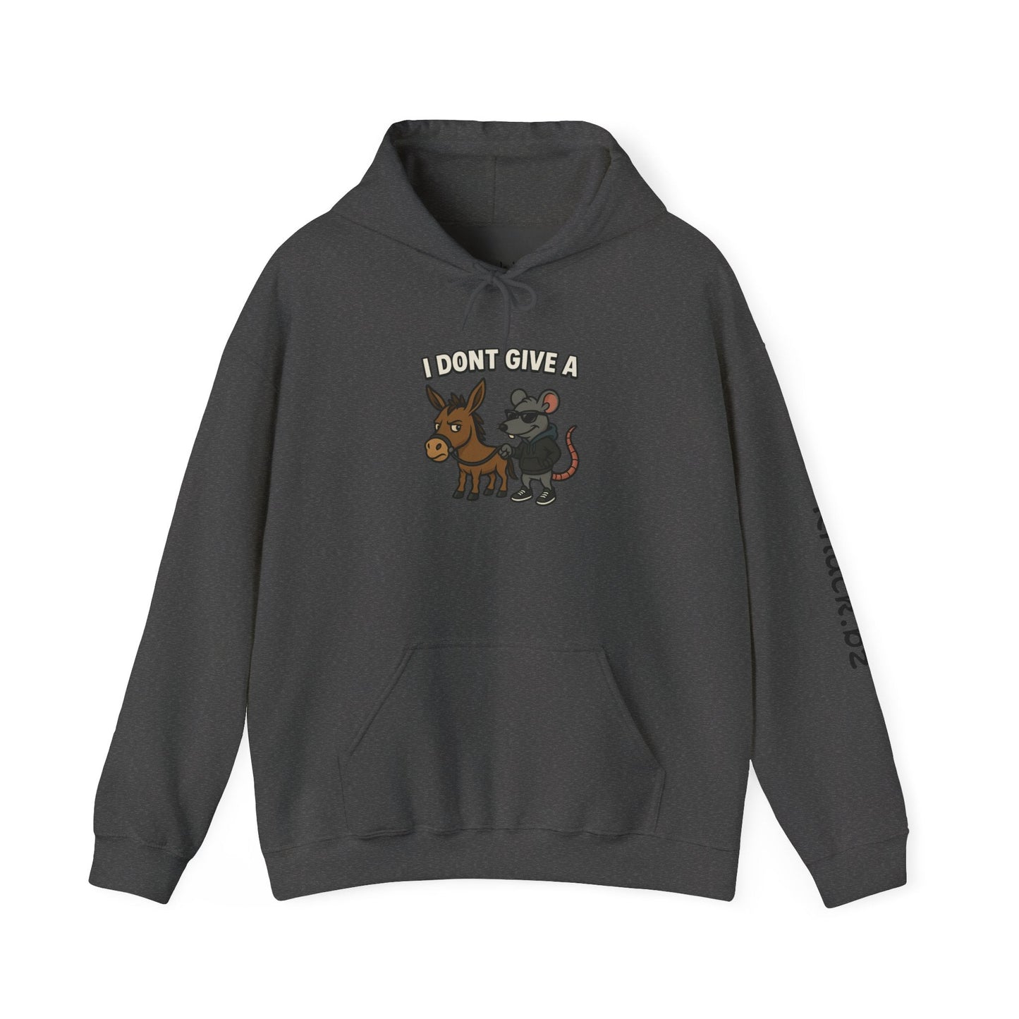 Funny Unisex Hoodie I Don't give a rats ass