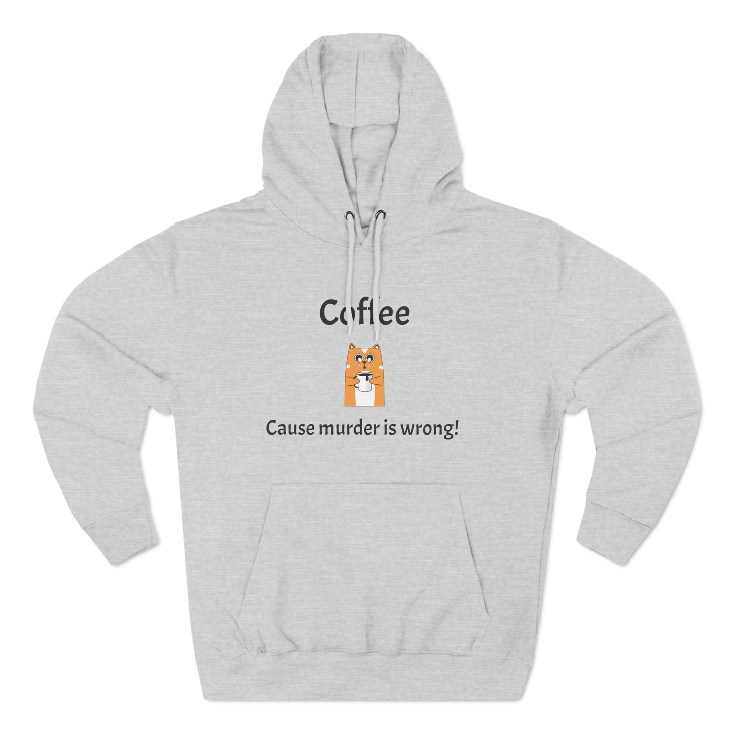 Coffee, Cause murder is wrong Fleece Unisex Elite Hoodie - KNACK