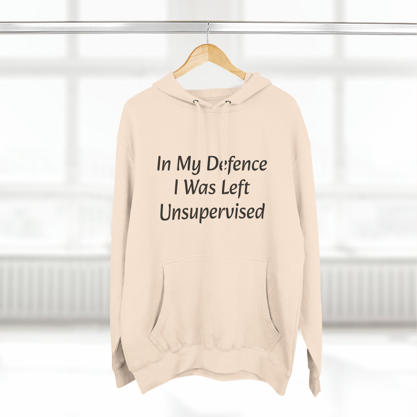 In My Defence i  Was left unsupervised  Fleece Unisex Elite Hoodie - KNACK