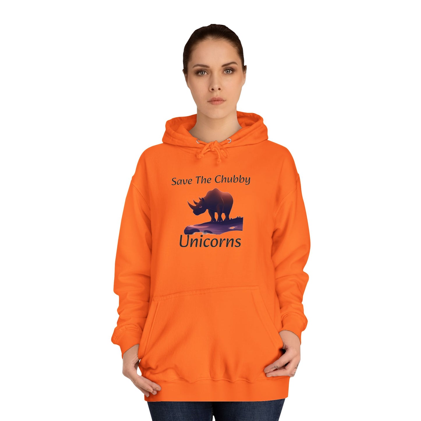 Save the Chubby Unicorns Fleece Lined Unisex Elite Hoodie