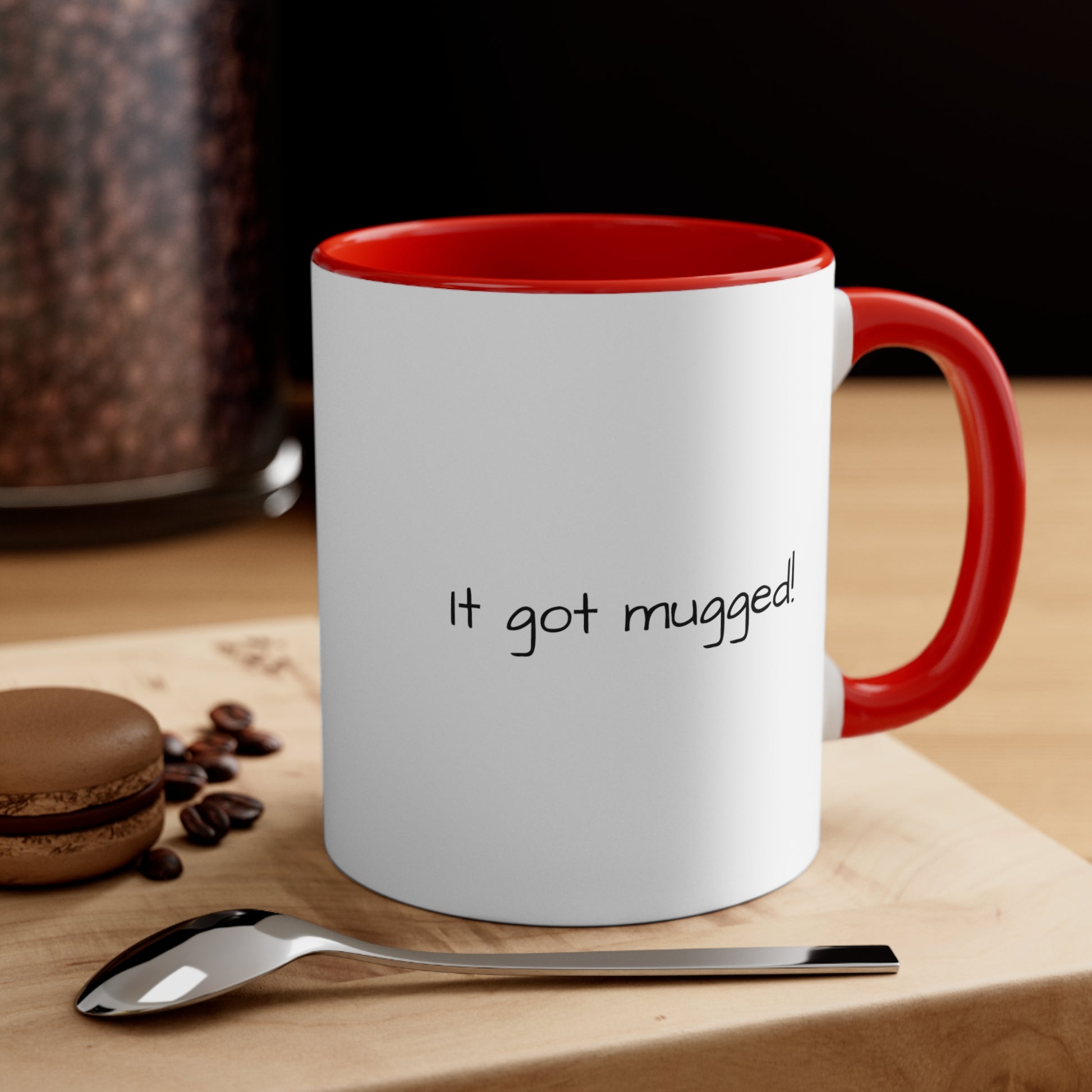 It got Mugged Accent Coffee Mug, 11oz - KNACK