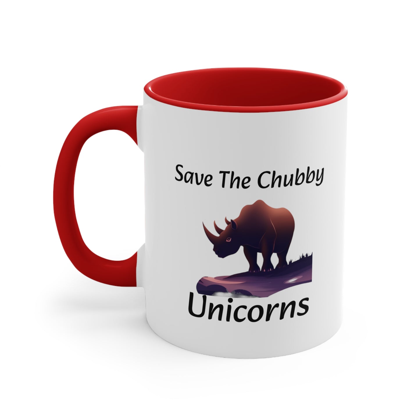 Save the Chubby Unicorns Accent Coffee Mug, 11oz - KNACK