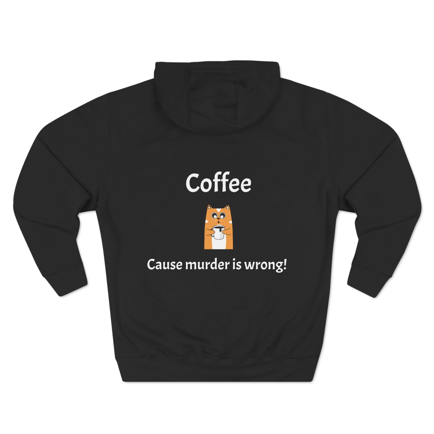 Coffee, Cause murder is wrong Fleece Unisex Elite Hoodie - KNACK