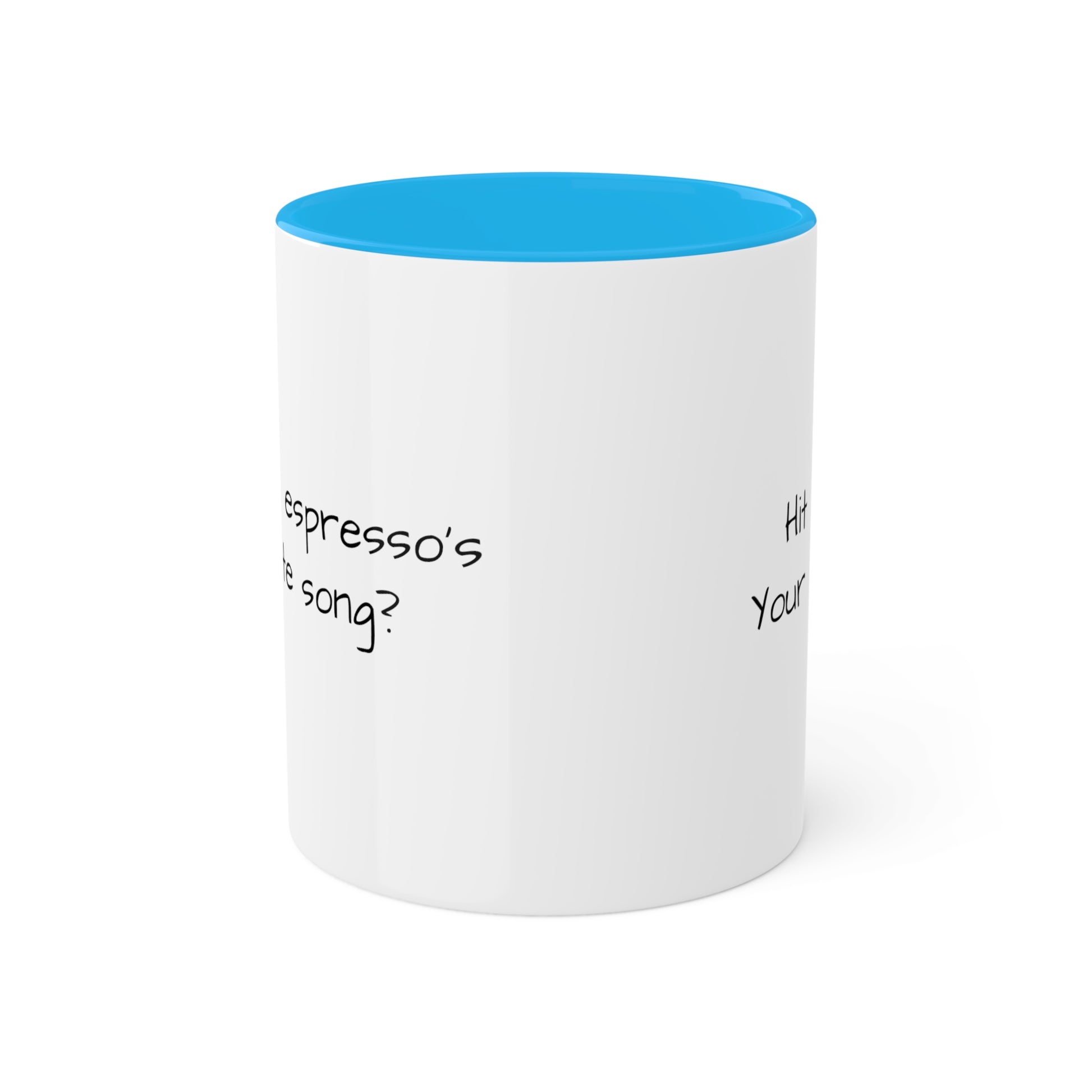 What's an espresso's favorite song? Colorful Mugs, 11oz - KNACK