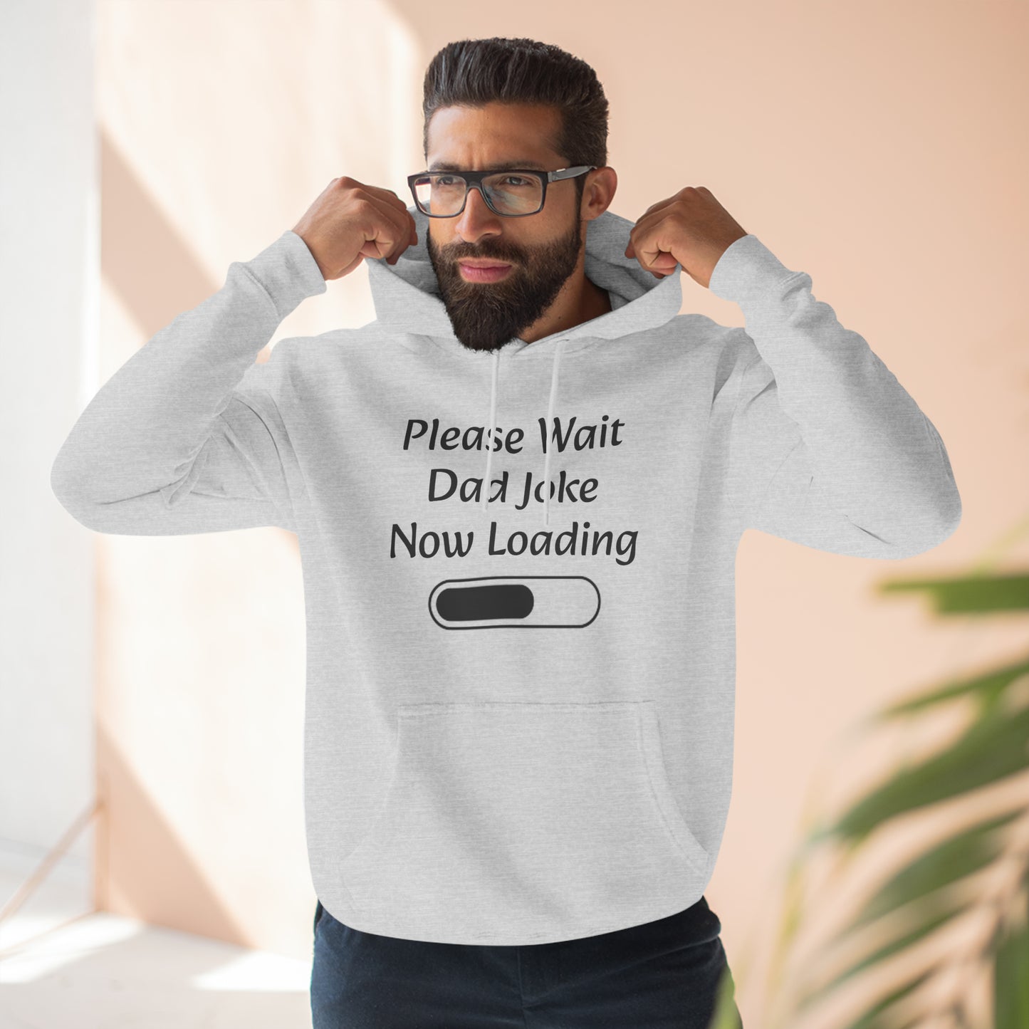 Please wait dad joke now loading Fleece Unisex Elite Hoodie - KNACK