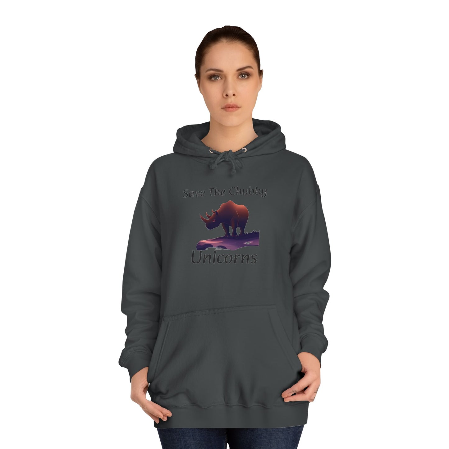 Save the Chubby Unicorns Fleece Lined Unisex Elite Hoodie