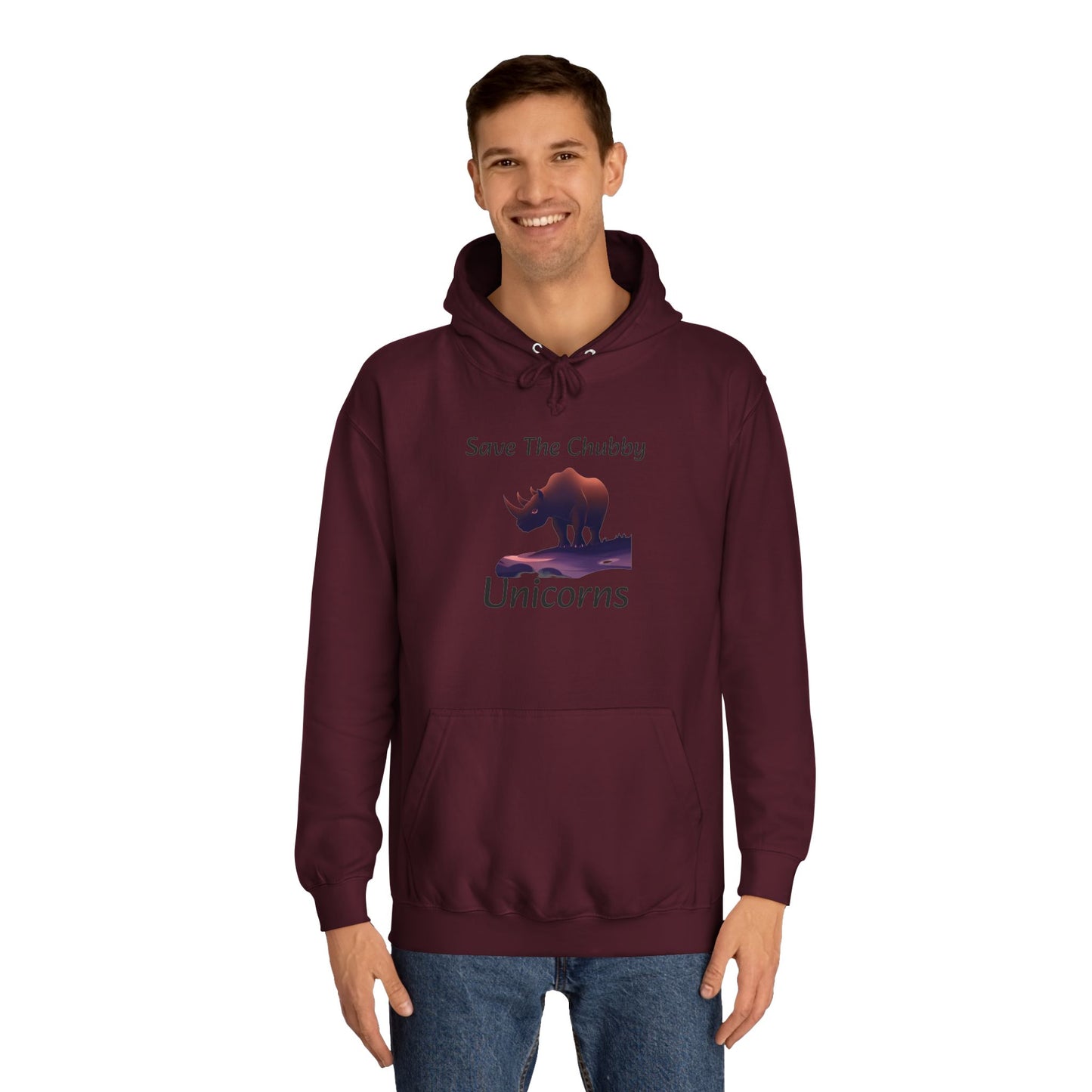 Save the Chubby Unicorns Fleece Lined Unisex Elite Hoodie