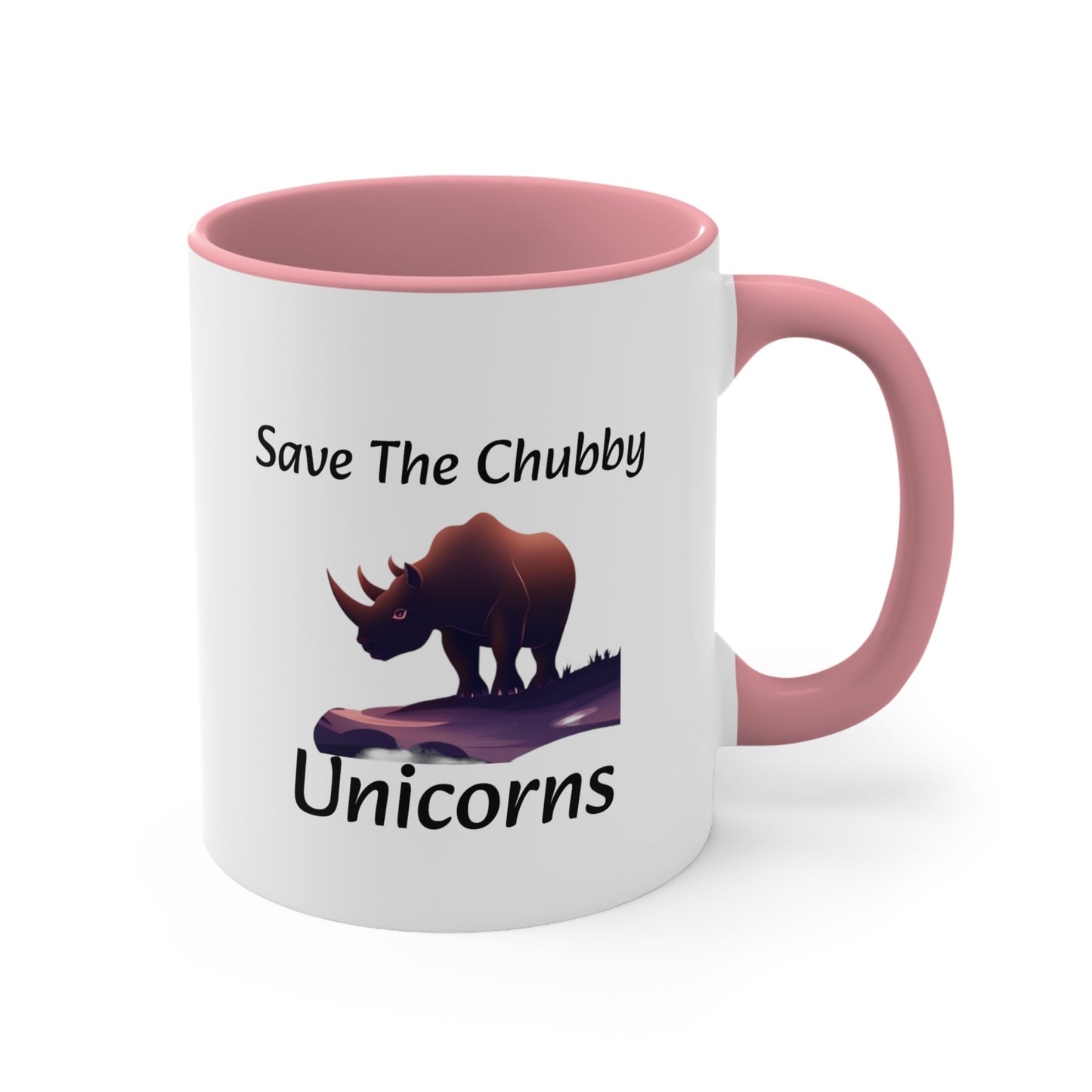 Save the Chubby Unicorns Accent Coffee Mug, 11oz - KNACK