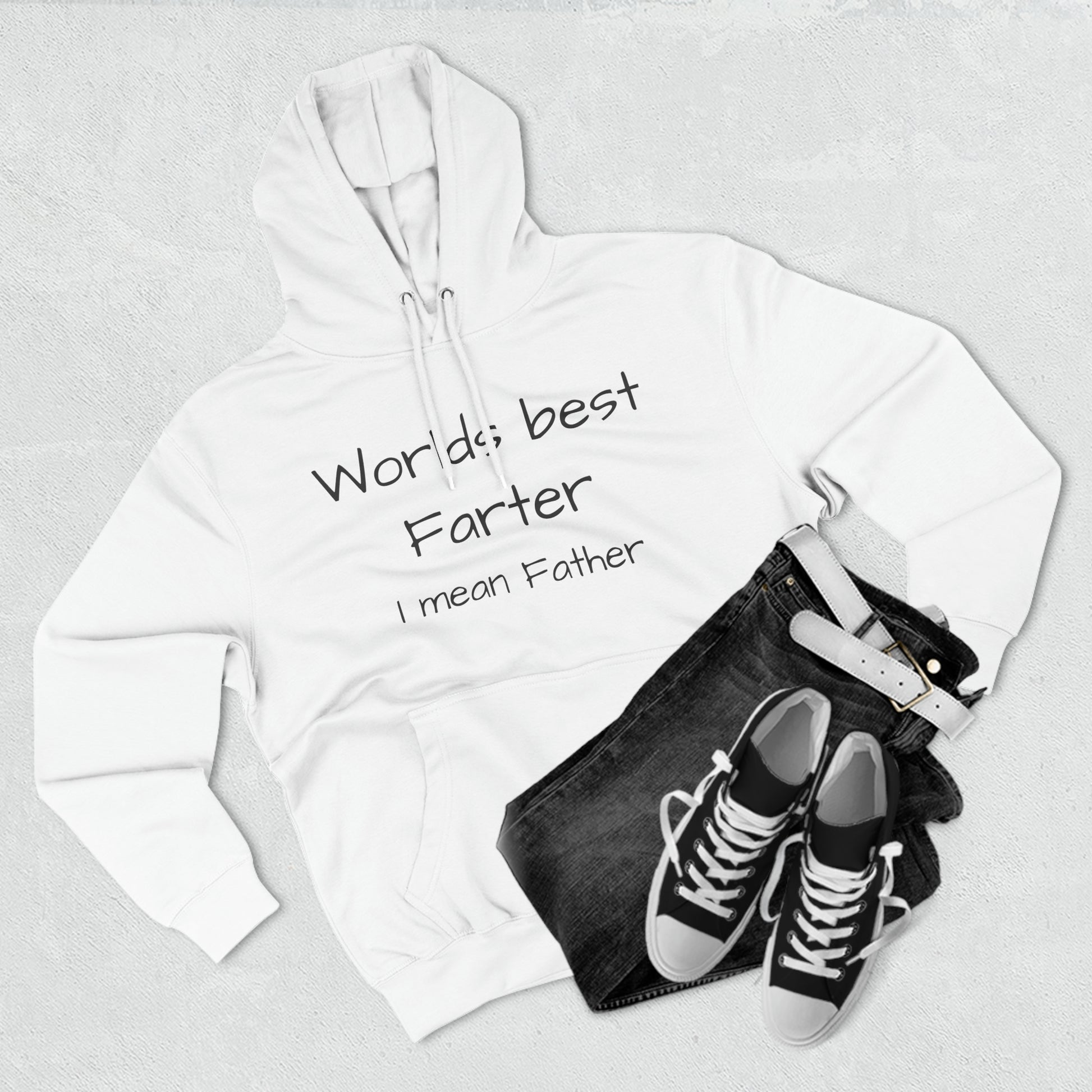 Worlds best farter Three-Panel Fleece Unisex Elite Hoodie - KNACK