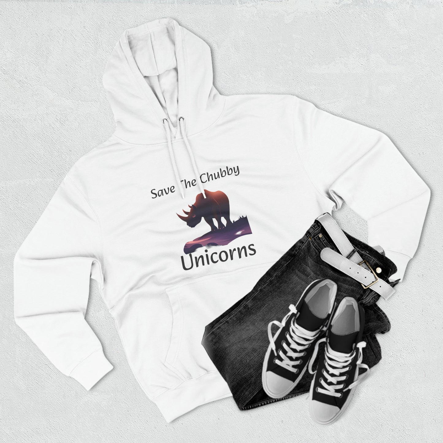 Save the Chubby Unicorns Fleece Lined Unisex Elite Hoodie - KNACK