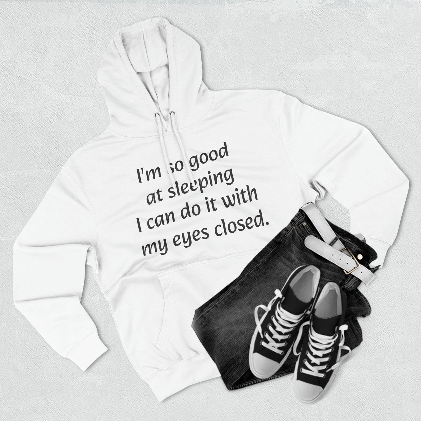 I'm so good at sleeping, I can do it with my eyes closed Unisex Fleece Hoodie - KNACK