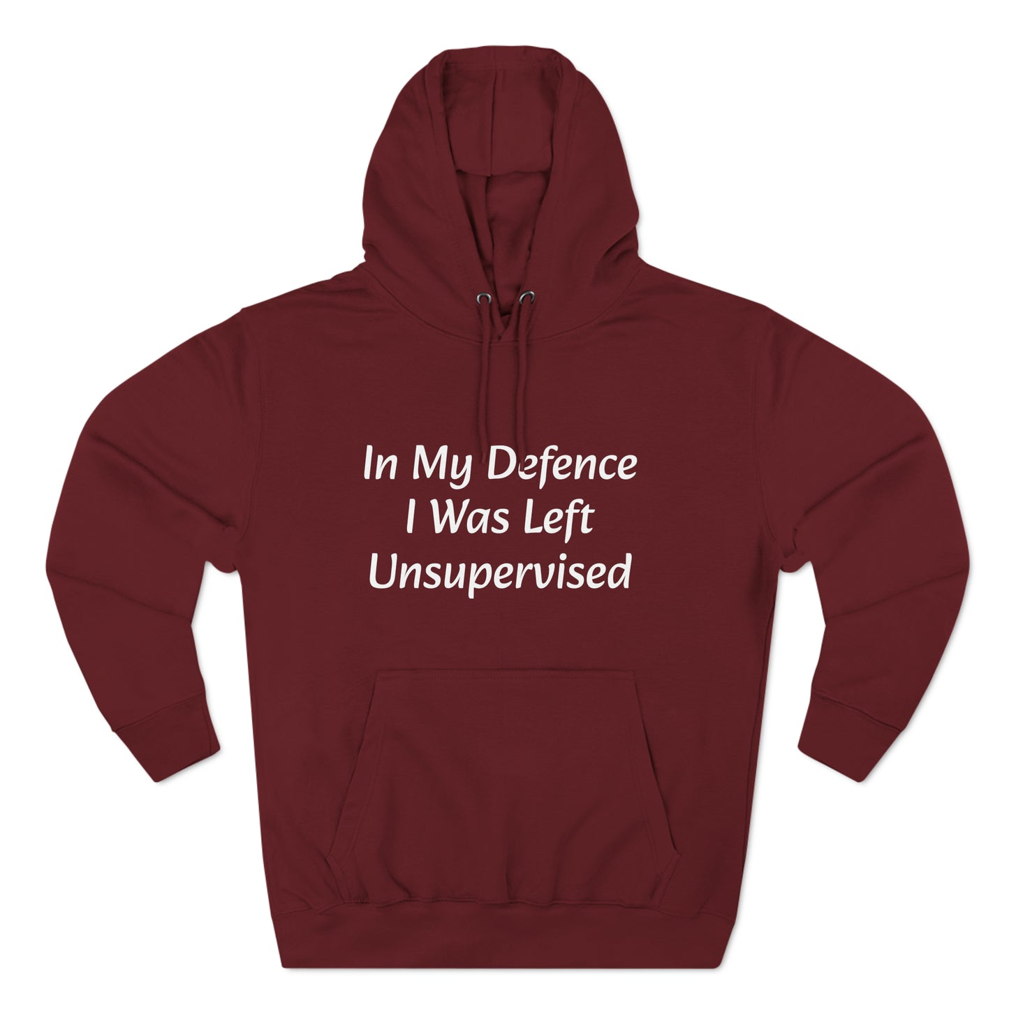 In My Defence i  Was left unsupervised  Fleece Unisex Elite Hoodie - KNACK