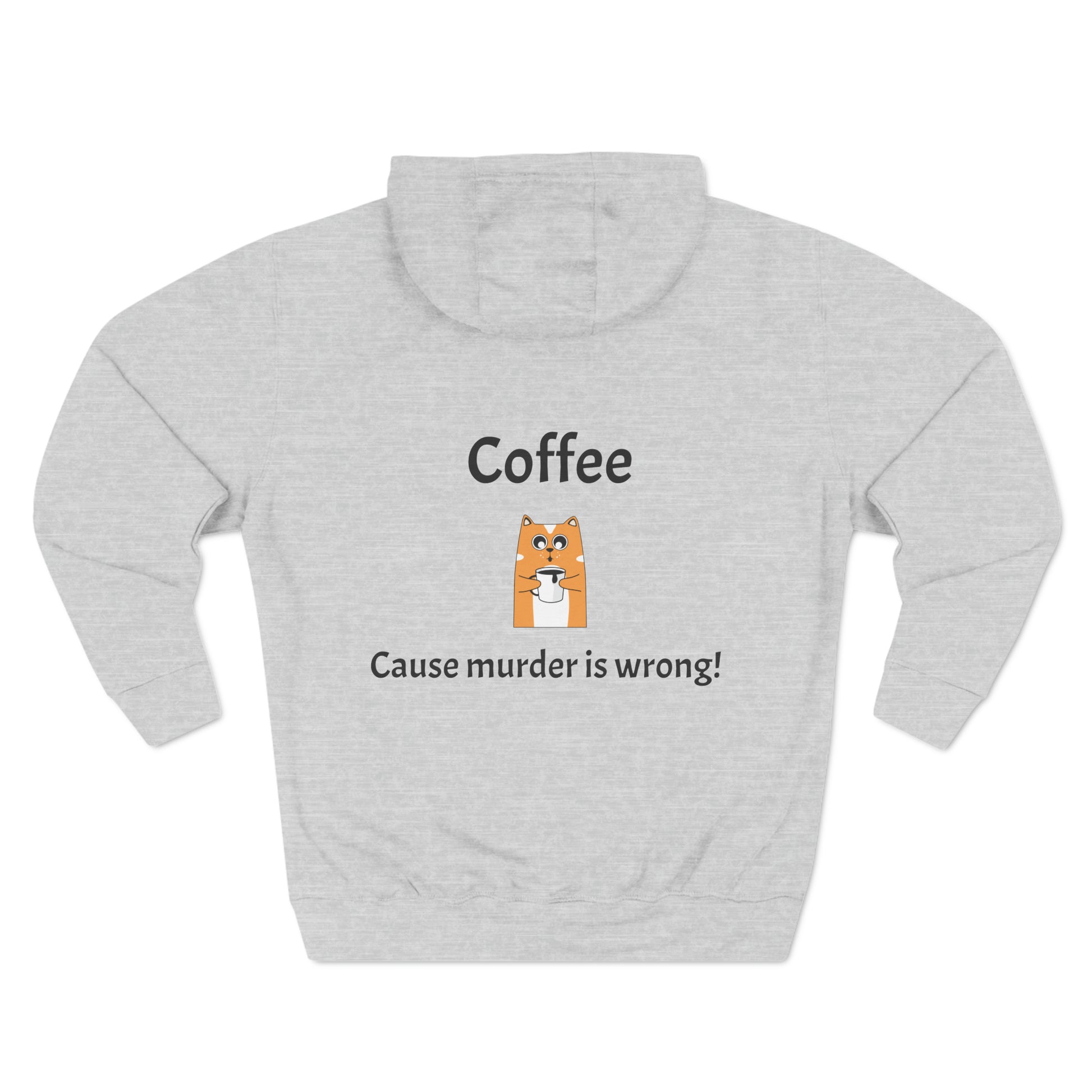 Coffee, Cause murder is wrong Fleece Unisex Elite Hoodie - KNACK