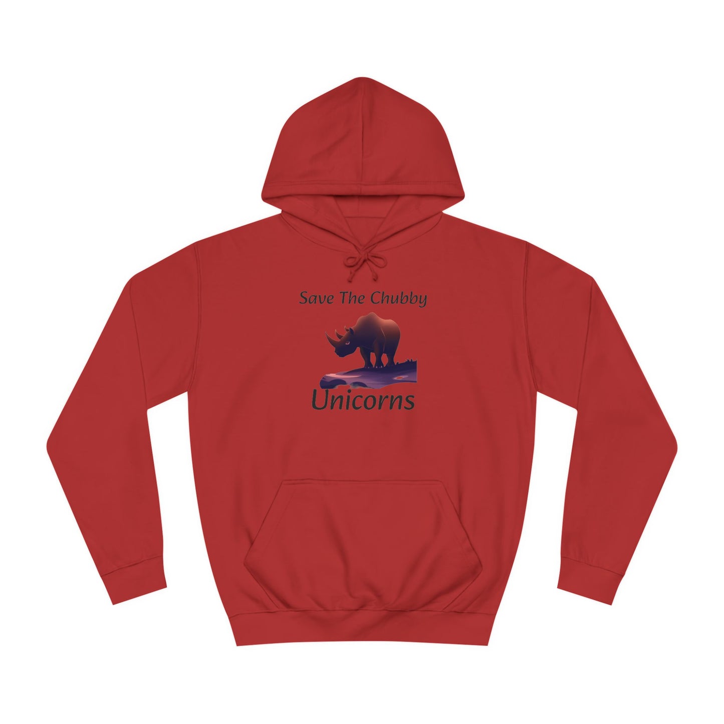 Save the Chubby Unicorns Fleece Lined Unisex Elite Hoodie