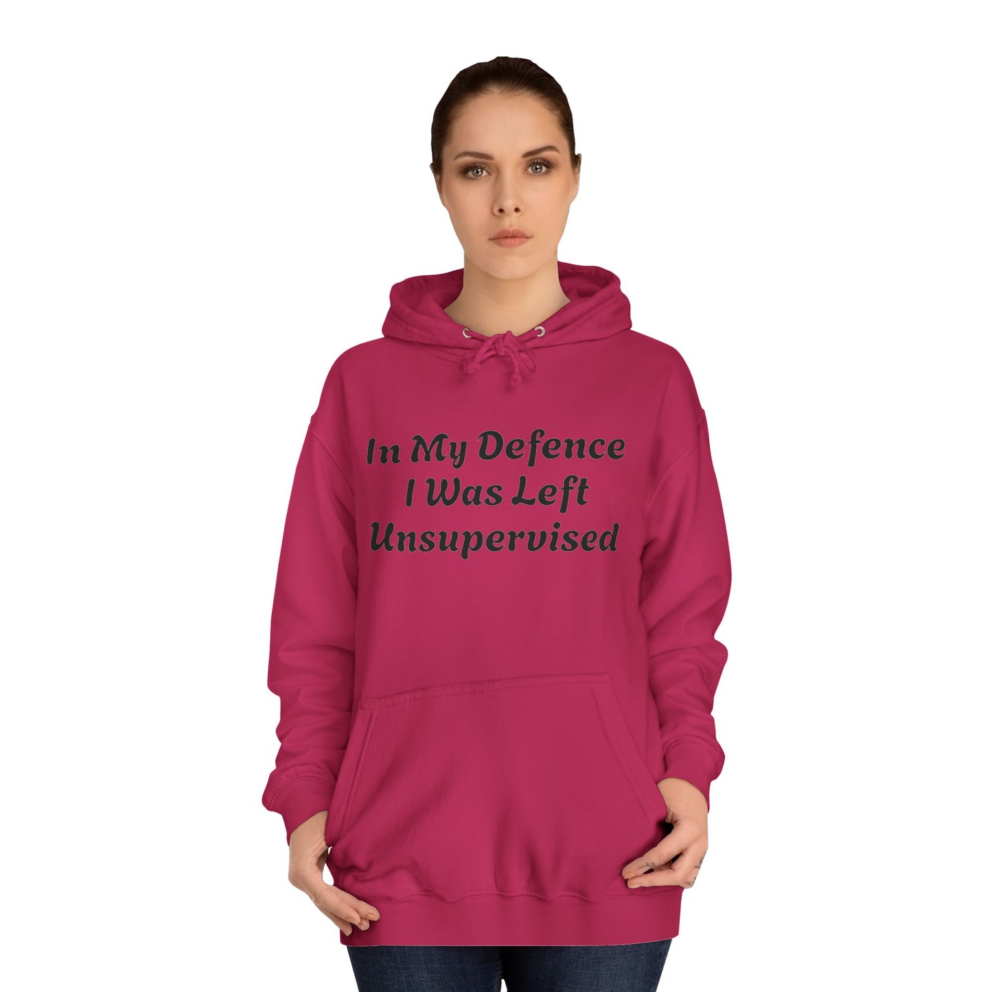 In my Defence I was left Unsupervised Unisex Hoodie