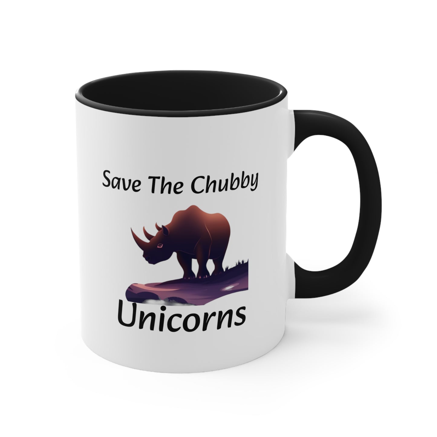 Save the Chubby Unicorns Accent Coffee Mug, 11oz - KNACK