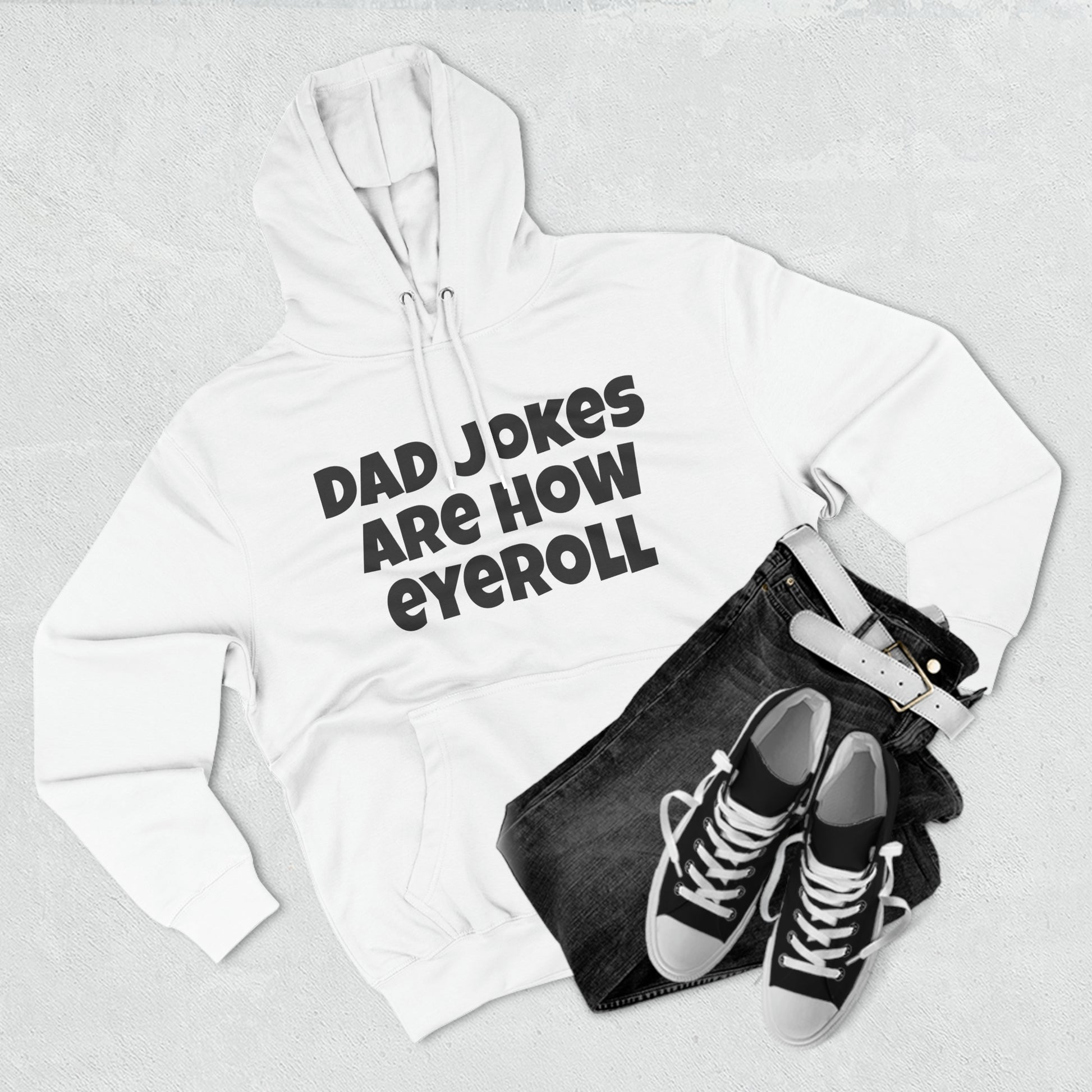 Dad Jokes Are How Eyeroll Fleece Unisex Elite Hoodie - KNACK