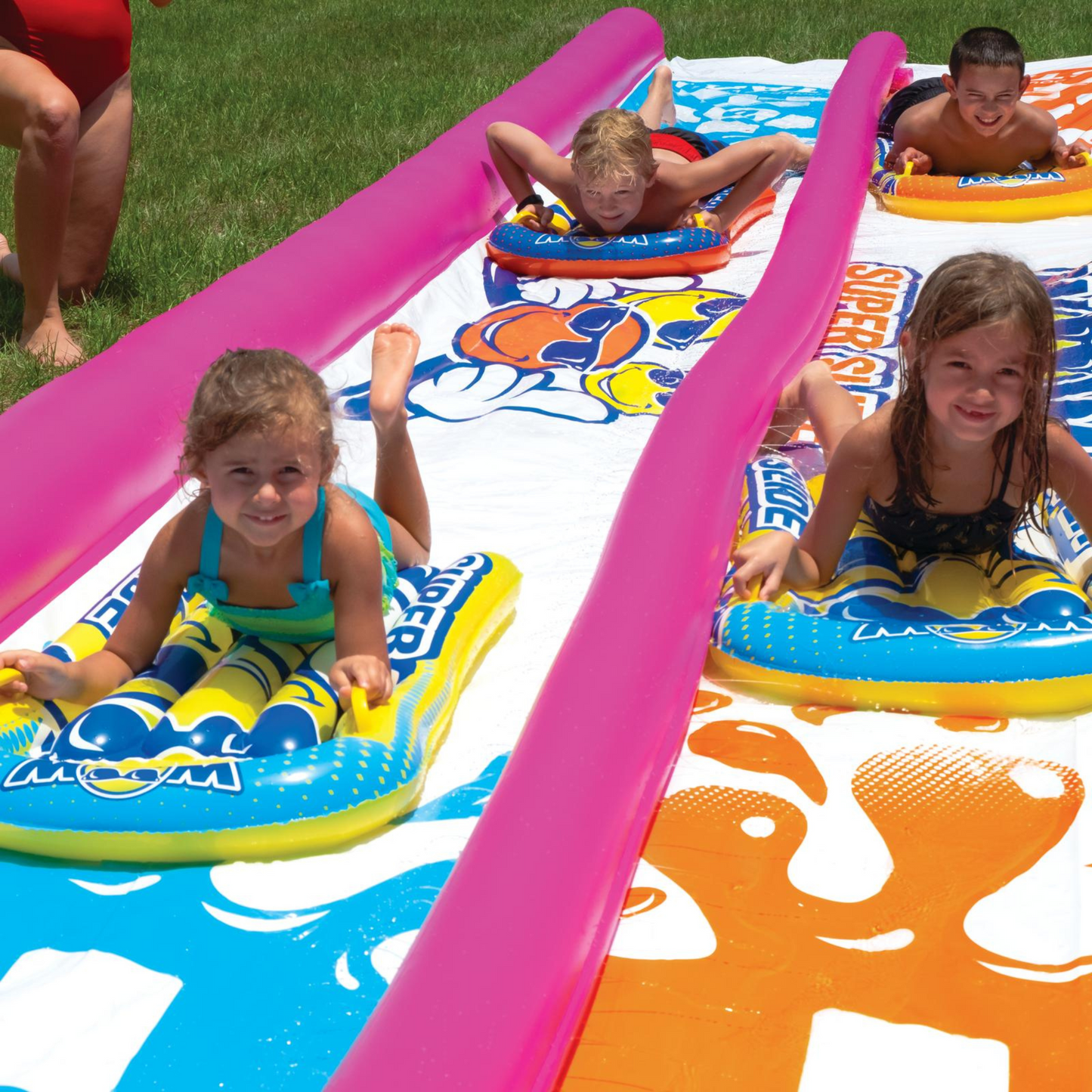WOW Watersports Giant Backyard Double Lane Lawn Slide WOW Watersports