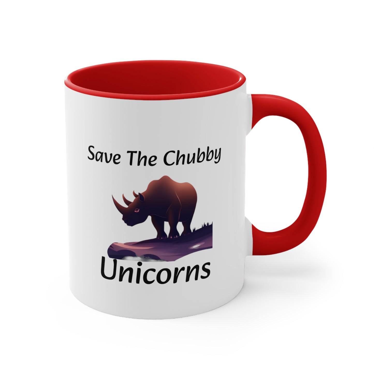 Save the Chubby Unicorns Accent Coffee Mug, 11oz - KNACK