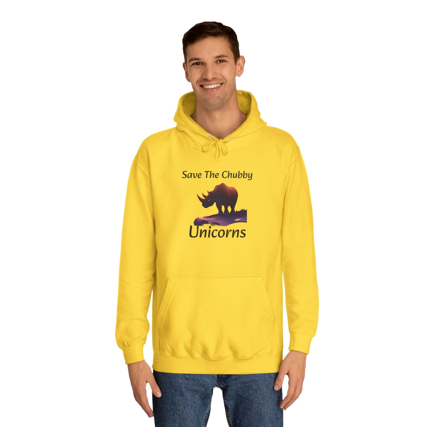 Save the Chubby Unicorns Fleece Lined Unisex Elite Hoodie