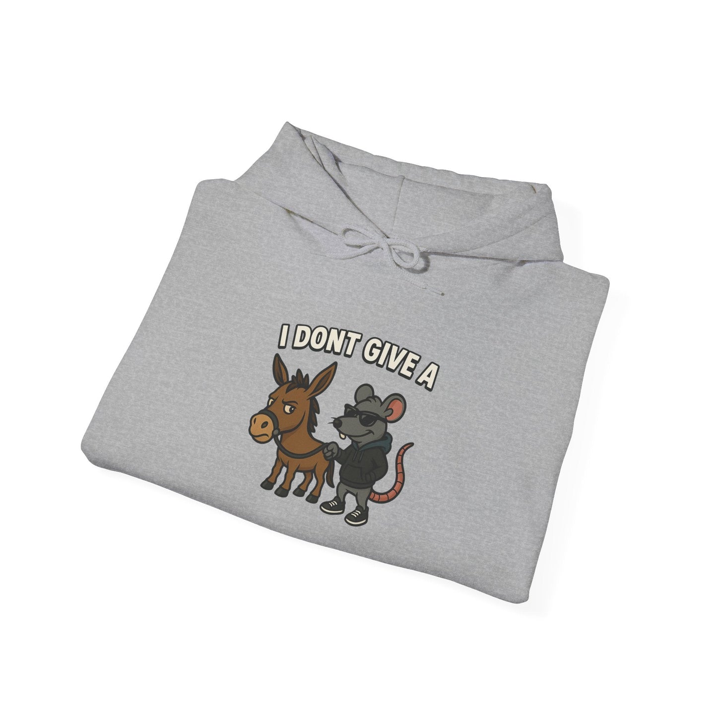 Funny Unisex Hoodie I Don't give a rats ass