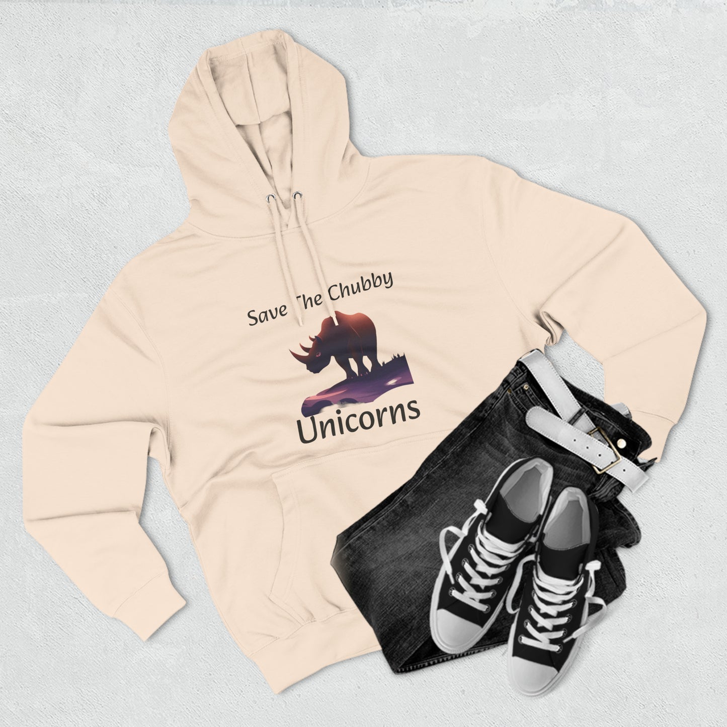 Save the Chubby Unicorns Fleece Lined Unisex Elite Hoodie - KNACK