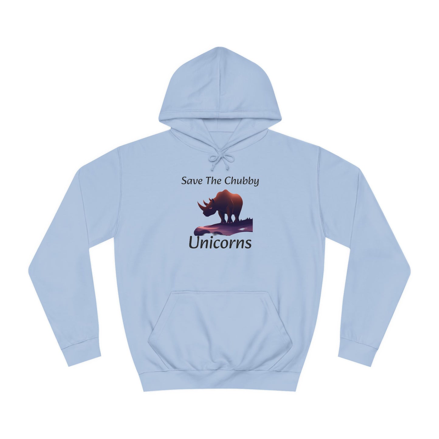 Save the Chubby Unicorns Fleece Lined Unisex Elite Hoodie