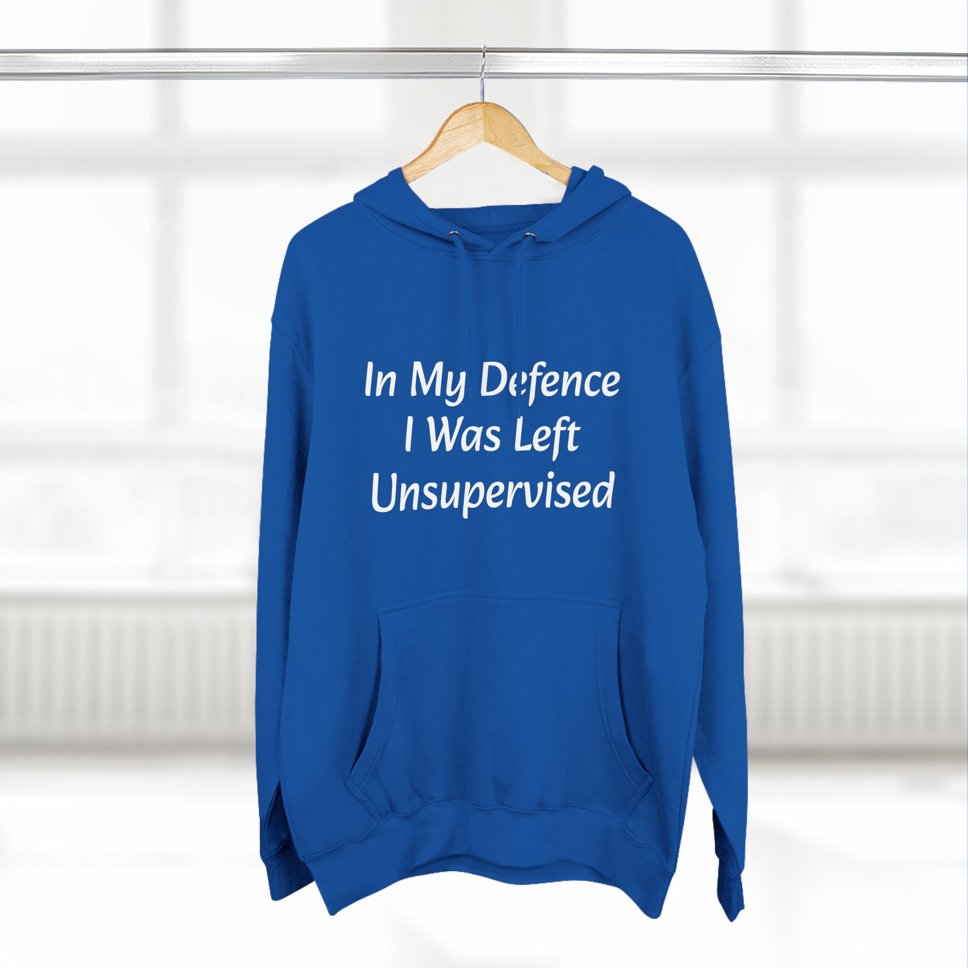 In My Defence i  Was left unsupervised  Fleece Unisex Elite Hoodie - KNACK