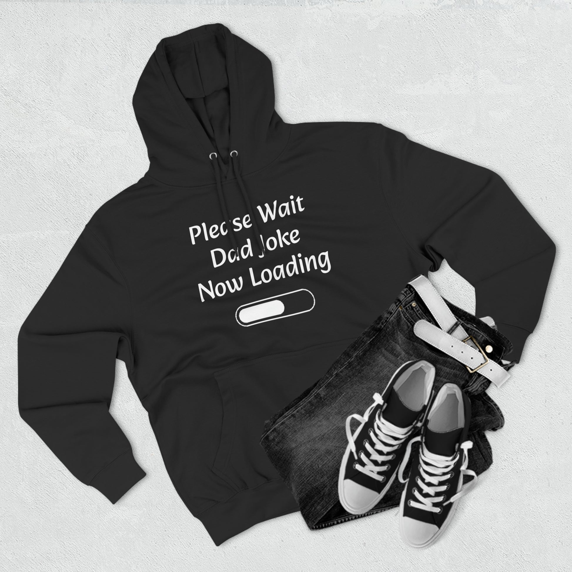 Please wait dad joke now loading Fleece Unisex Elite Hoodie - KNACK