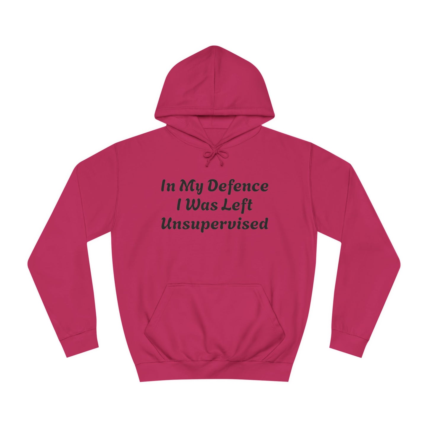 In my Defence I was left Unsupervised Unisex Hoodie