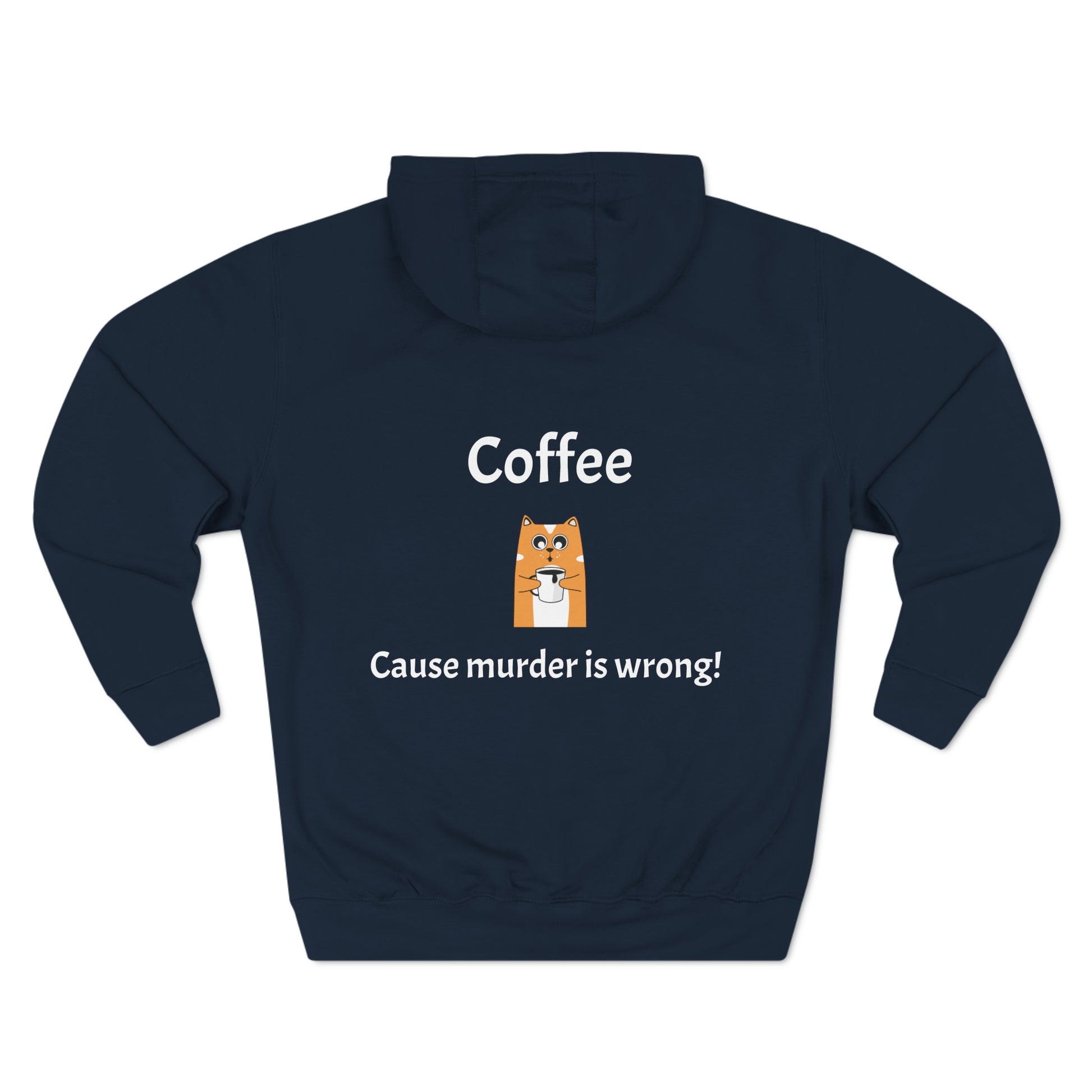 Coffee, Cause murder is wrong Fleece Unisex Elite Hoodie - KNACK