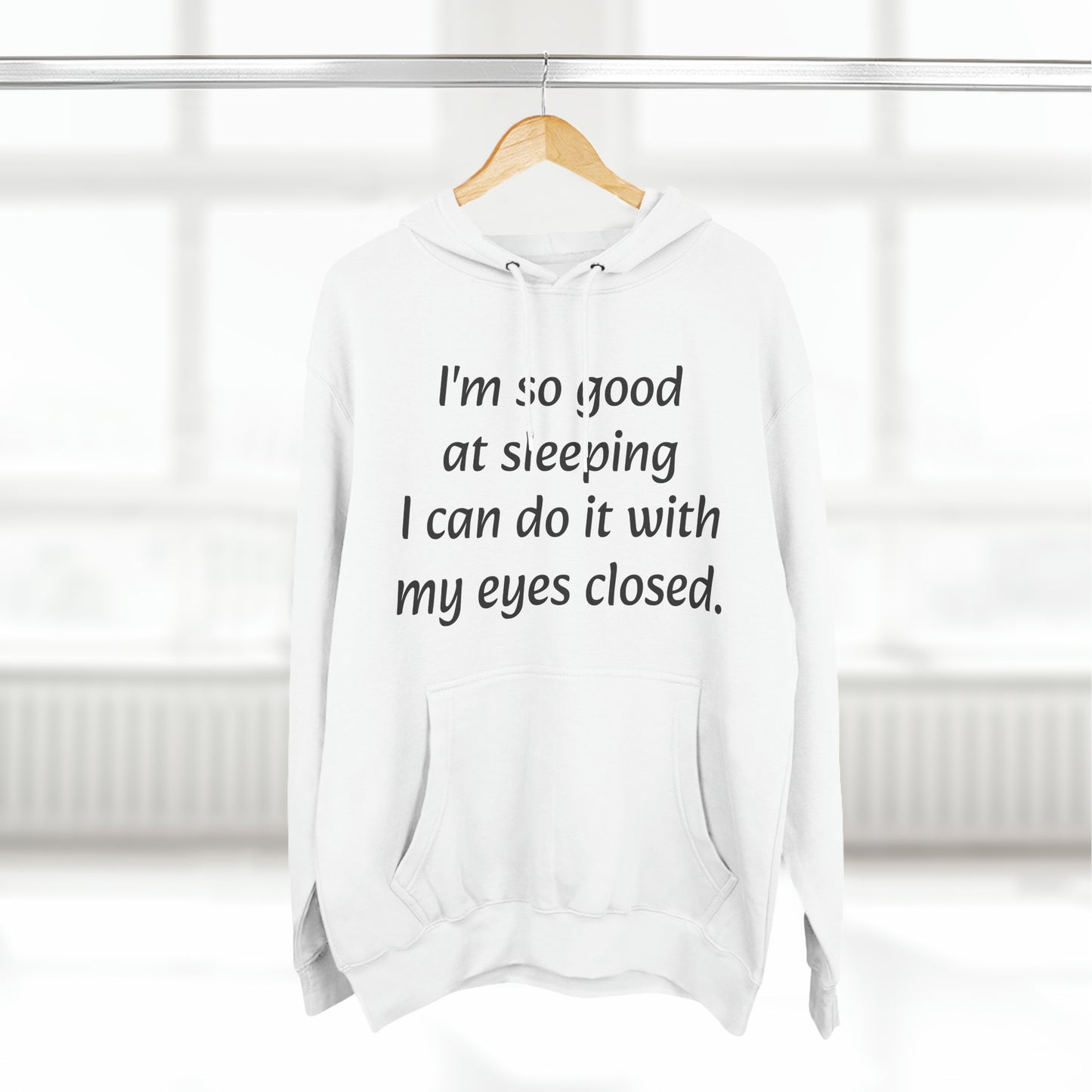 I'm so good at sleeping, I can do it with my eyes closed Unisex Fleece Hoodie - KNACK