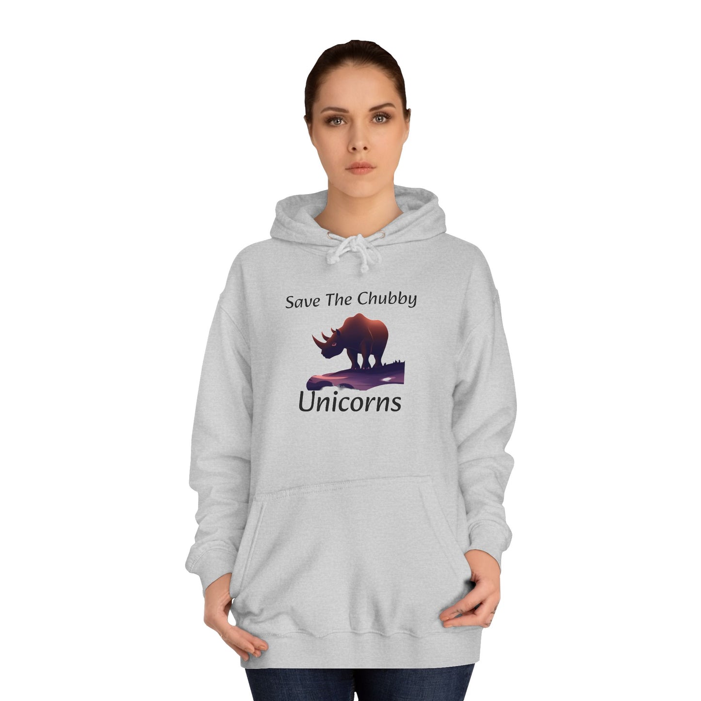 Save the Chubby Unicorns Fleece Lined Unisex Elite Hoodie