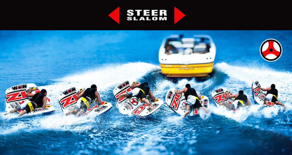 WOW Watersports Zig Zag 1 Person Steerable and Towable Water Tube For Pool and Lake WOW Watersports