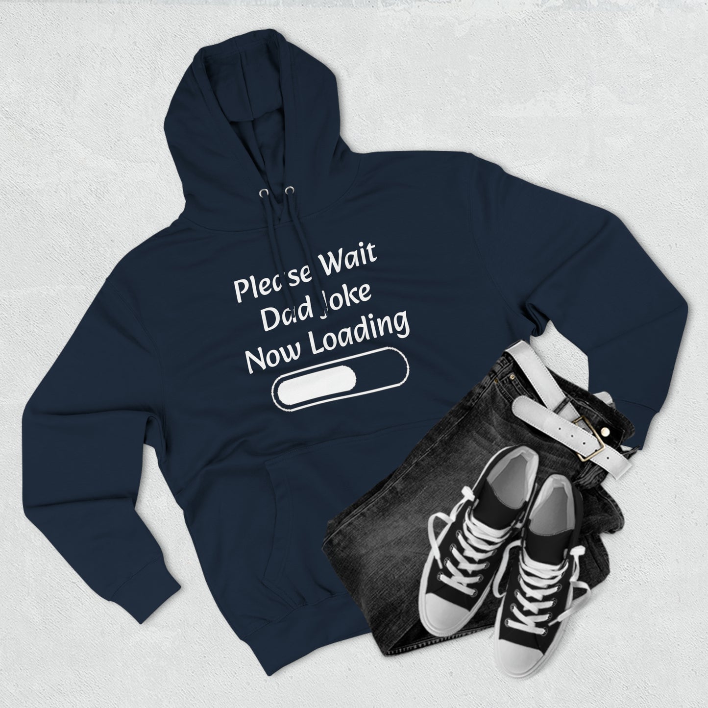 Please wait dad joke now loading Fleece Unisex Elite Hoodie - KNACK