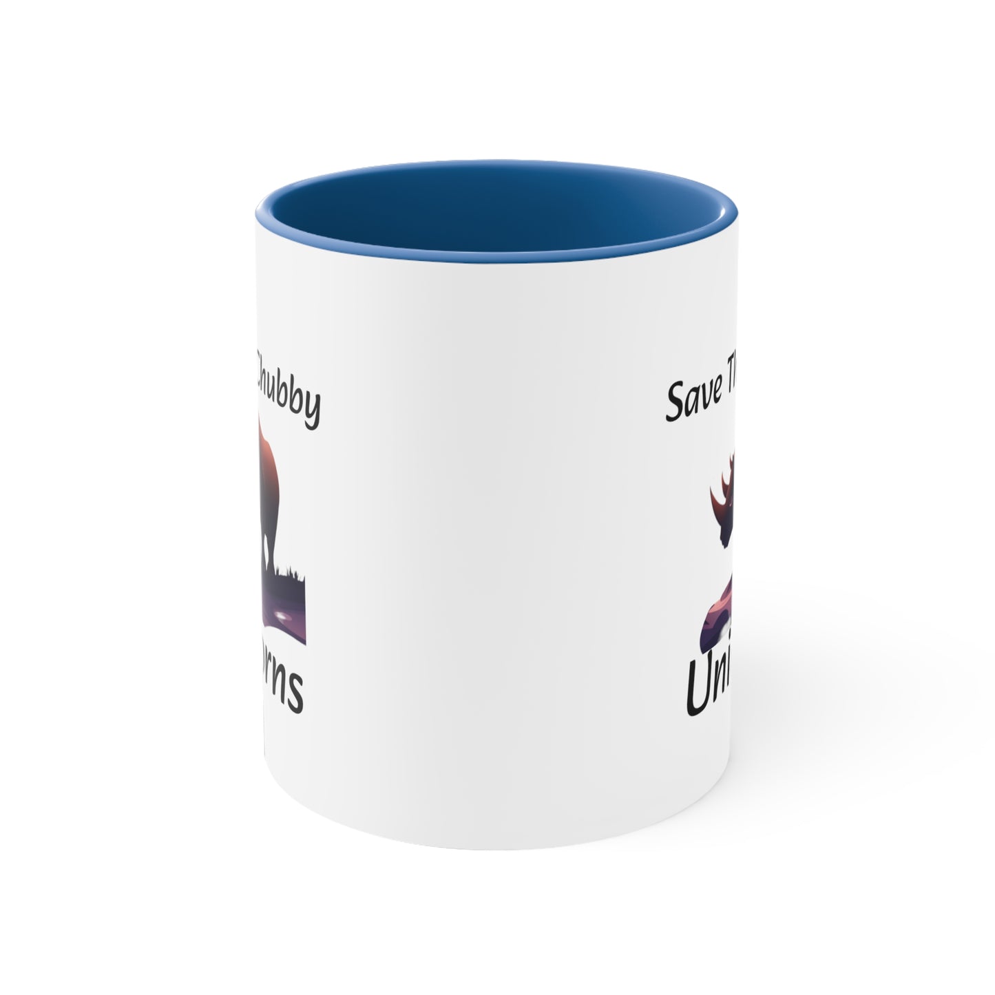 Save the Chubby Unicorns Accent Coffee Mug, 11oz - KNACK
