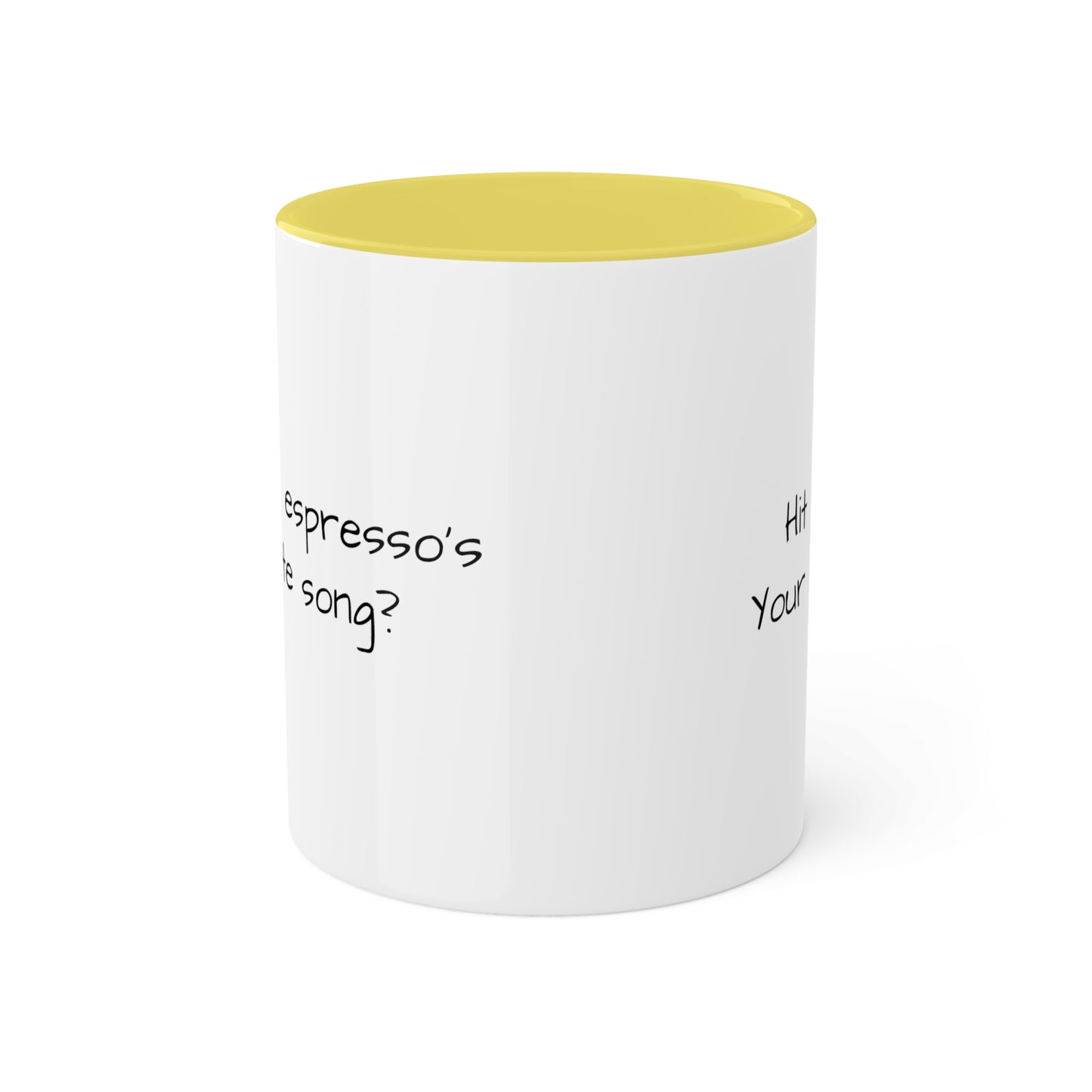 What's an espresso's favorite song? Colorful Mugs, 11oz - KNACK