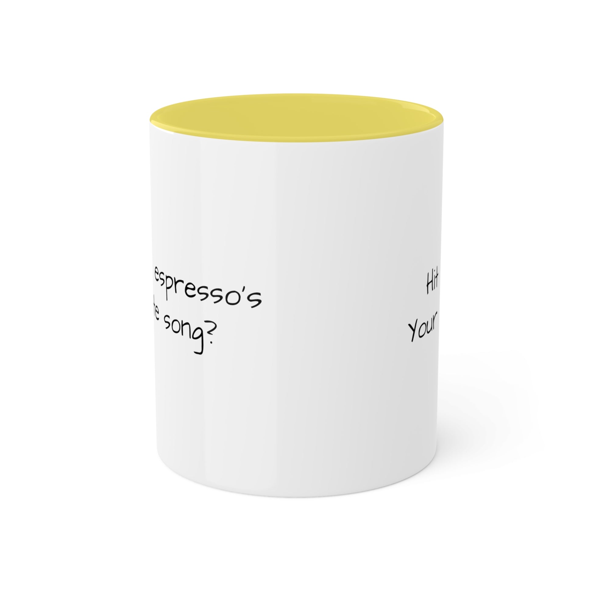 What's an espresso's favorite song? Colorful Mugs, 11oz - KNACK