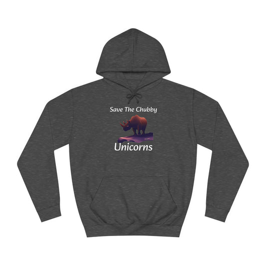 Save the Chubby Unicorns Fleece Lined Unisex Elite Hoodie