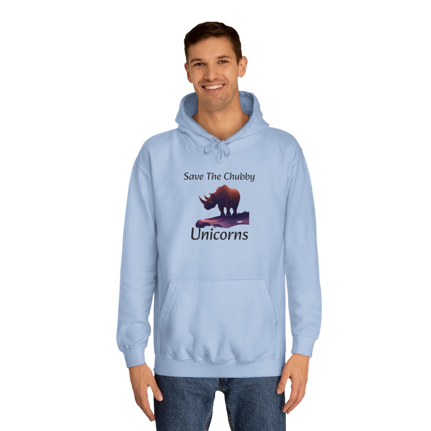 Save the Chubby Unicorns Fleece Lined Unisex Elite Hoodie