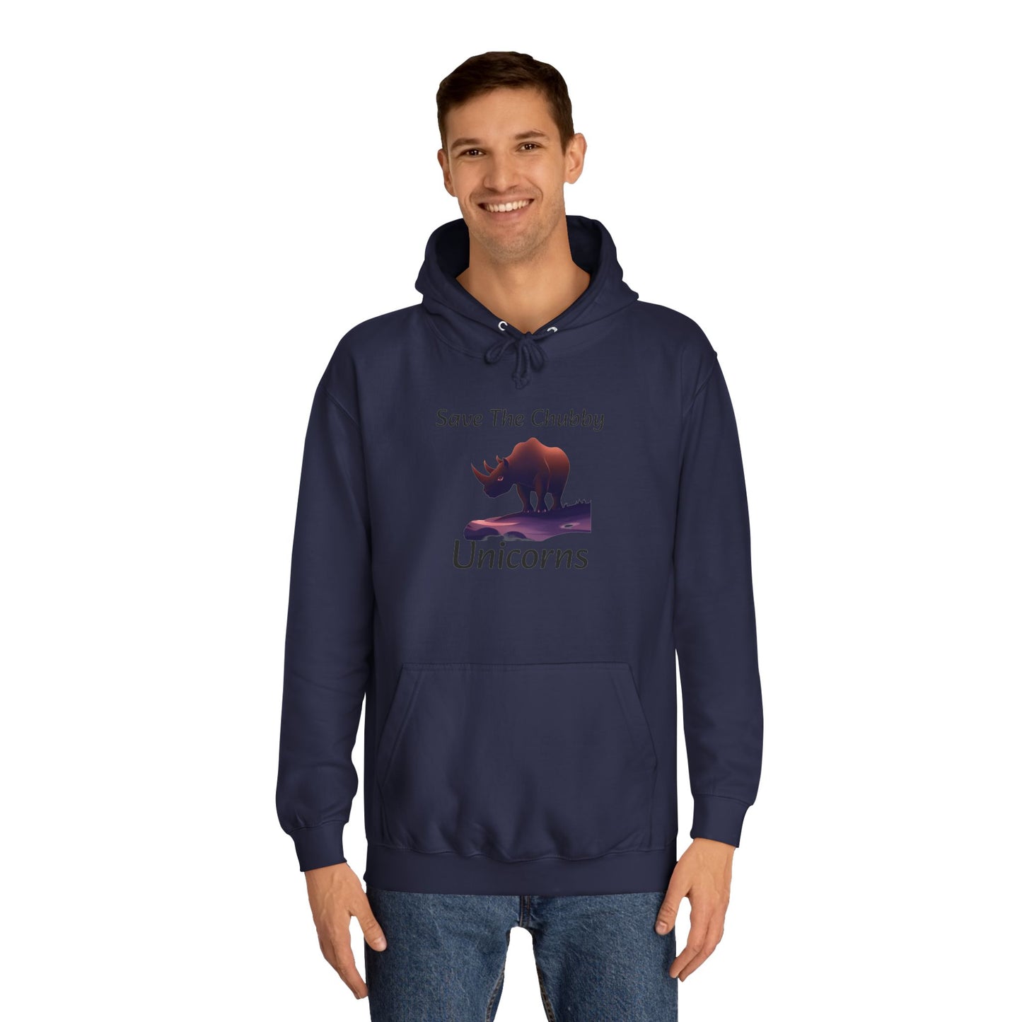 Save the Chubby Unicorns Fleece Lined Unisex Elite Hoodie