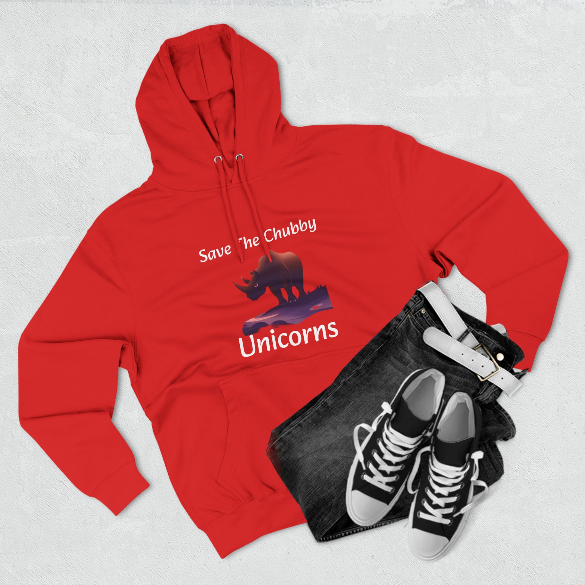 Save the Chubby Unicorns Fleece Lined Unisex Elite Hoodie - KNACK