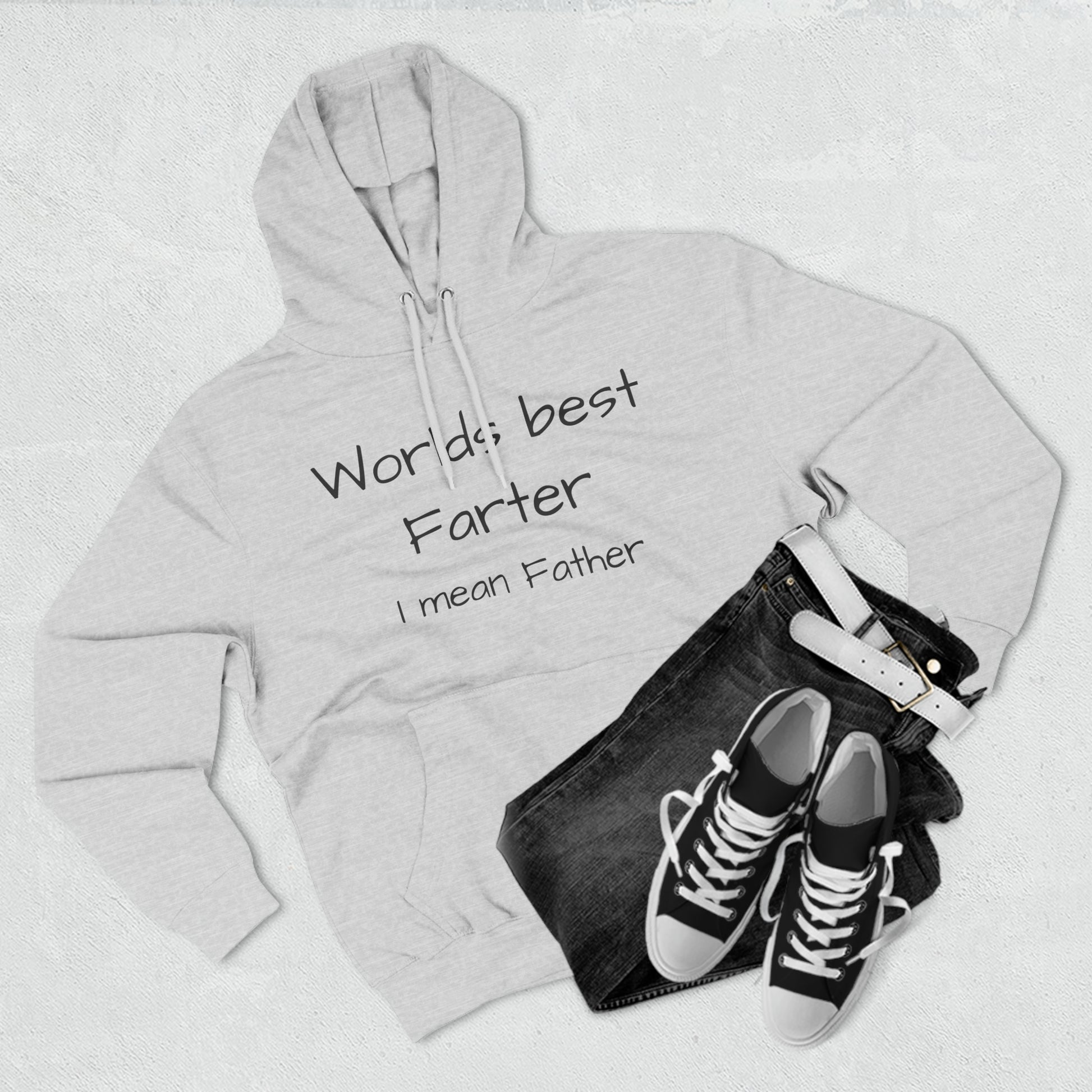 Worlds best farter Three-Panel Fleece Unisex Elite Hoodie - KNACK