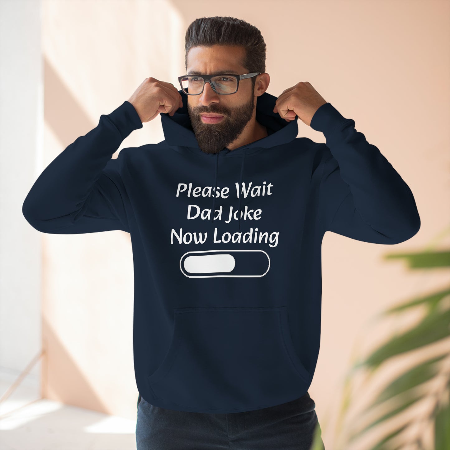 Please wait dad joke now loading Fleece Unisex Elite Hoodie - KNACK