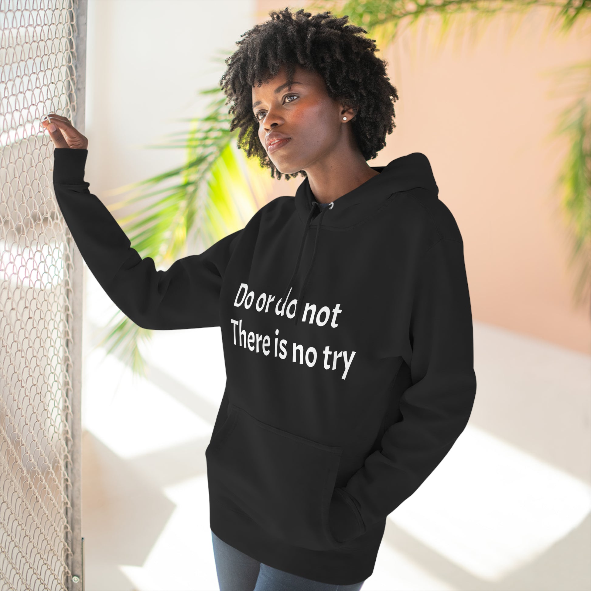 Do or do not there is no try Fleece Unisex Elite Hoodie - KNACK